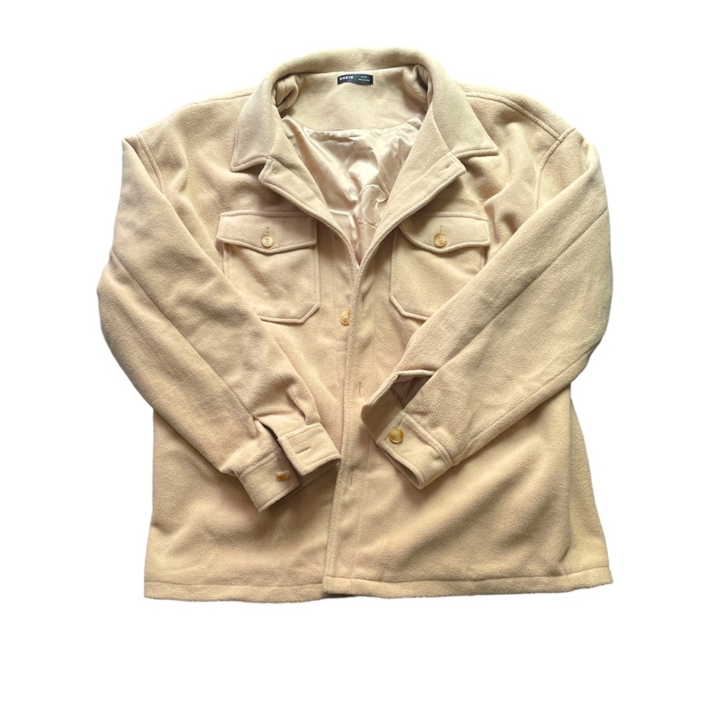 Large Beige Polyester Jacket